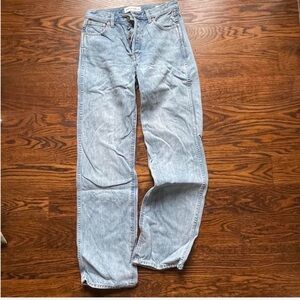 Denim Forum mid rise wide leg jeans